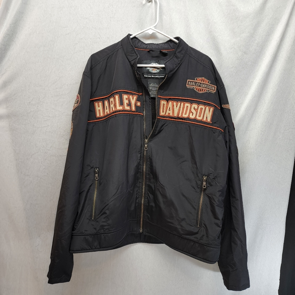 Harley-Davidson Black Jacket Size XL Harley windbreaker riding gear